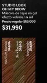 Cyzone Oh my brow máscara de cejas en gel efecto volumen 4 ml oferta