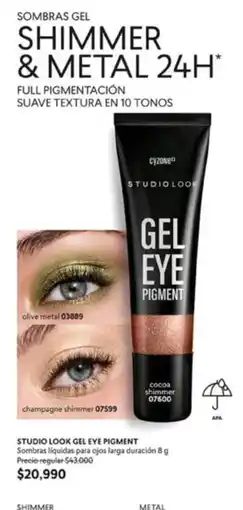 Cyzone Suave - gel eye pigment shimmer & metal 24h oferta