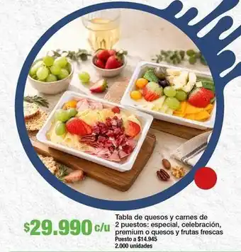 Tabla de quesos y carnes de presitos