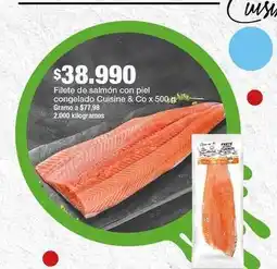 Jumbo Cuisine & co - filete de salmón con piel congelado oferta