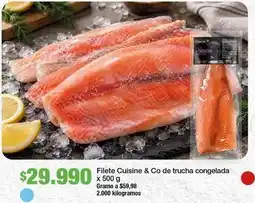 Jumbo Cuisine & co - filete de trucha congelada oferta