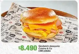 Jumbo Cuisine & co - sándwich desayuno oferta