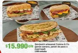Jumbo Cuisine & co - sándwich artesanal oferta