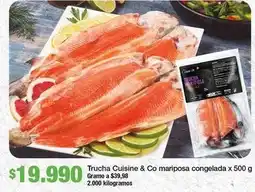 Jumbo Cuisine & co - trucha mariposa congelada oferta