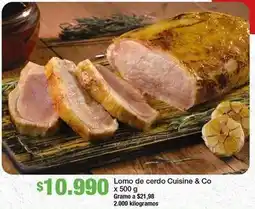 Jumbo Cuisine & co - lomo de cerdo oferta