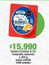 Jumbo Cuisine & co - queso holandés redondo oferta