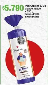Jumbo Cuisine & co - pan blanco tajado oferta