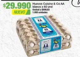 Jumbo Cuisine & co - huevos aa blanco oferta
