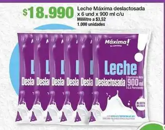 Máxima - leche deslactosada