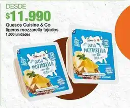 Jumbo Cuisine & co - quesos ligeros mozzarella tajados oferta