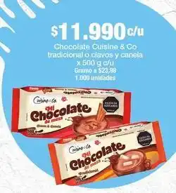 Jumbo Cuisine & co - chocolate tradicional o clavos y canela oferta
