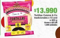 Jumbo Cuisine & co - tortillas tradicionales oferta