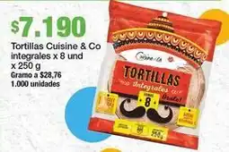 Jumbo Cuisine & co - tortillas integrales oferta