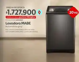 Olímpica Lavadora Mabe Automática gray oferta
