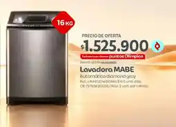 Olímpica Lavadora MABE oferta