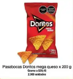 Jumbo Doritos pasabocas mega queso oferta