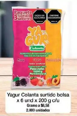 Jumbo Yagur Colanta surtido bolsa oferta