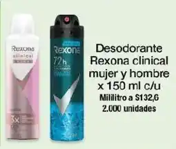 Jumbo Rexona clinical mujer y hombre oferta