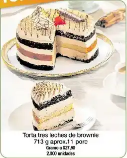 Jumbo Torta tres leches de brownie oferta