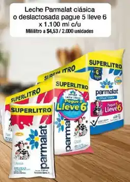 Jumbo Parmalat leche clásica o deslactosada oferta