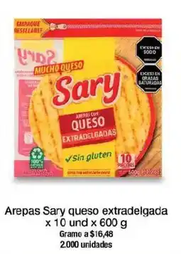 Jumbo Sary arepas queso extradegradada oferta