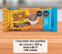 Jumbo Chocolate Sol pastillas de cocoa oferta
