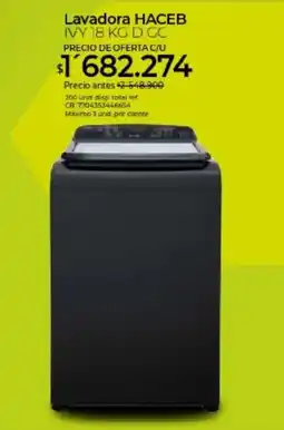 Olímpica Haceb lavadora ivy 18 kg d gc oferta