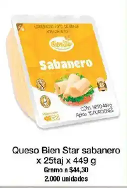Jumbo Queso Bien Star sabanero oferta