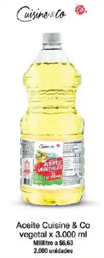 Jumbo Aceite Cuisine & Co vegetal oferta