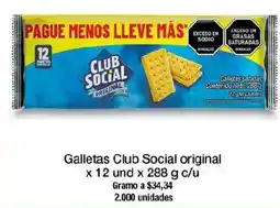Jumbo Galletas Club Social original oferta