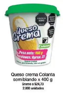 Jumbo Queso crema Colanta semiblando oferta