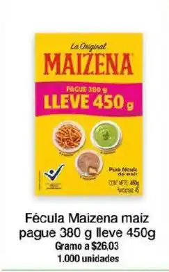 Jumbo Maizena fécula maíz oferta