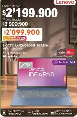 Jumbo Lenovo Portátil Lenovo IdeaPad Slim 3 oferta