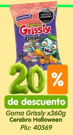 Surtifamiliar Colombina Gomitas Grissly Cerebro oferta