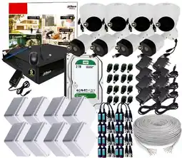 Falabella KIT CAMARAS DE SEGURIDAD 5MP DVR 8 CH + 4 CAMARAS AUDIO + DISCO 1TB oferta