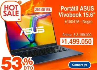 Asus - portátil vivobook 15.6 e1504ta