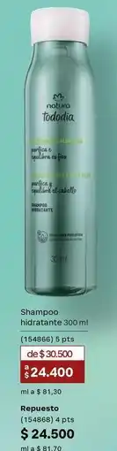 Natura Natura - shampoo hidratante 300 ml oferta