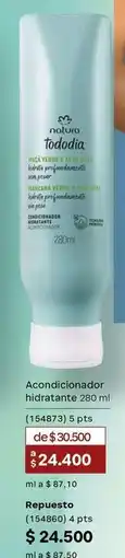 Natura Natura - acondicionador hidratante 280 ml oferta
