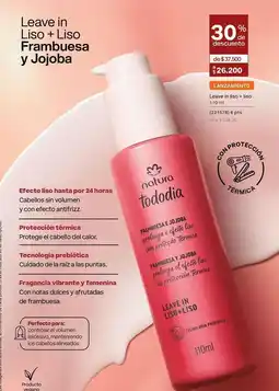 Natura Dulces - leave in liso + liso frambuesa y jojoba oferta