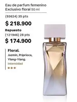 Natura Exclusivo - eau de parfum femenino floral 50 ml (93624) oferta
