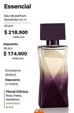 Natura Exclusivo - essencial eau de parfum femenino oferta