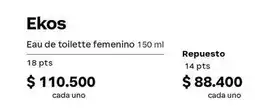Natura Eau de toilette femenino oferta