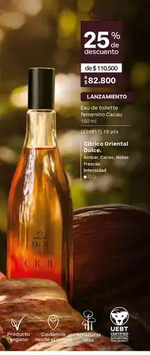Natura Oriental - eau de toilette femenino cacao oferta