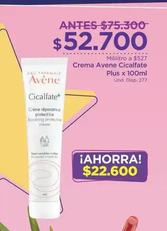 FarmaTodo Crema Avene Cicalfate Plus x 100 ml oferta