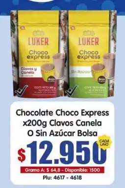 Surtifamiliar Luker chocolate choco express oferta