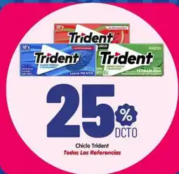 Surtifamiliar Chicle Trident oferta