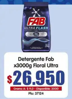 Surtifamiliar Fab detergente floral ultra oferta