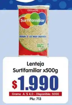 Surtifamiliar Lenteja Surtifamiliar oferta