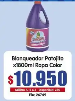 Surtifamiliar Patojito blanqueador ropa color oferta