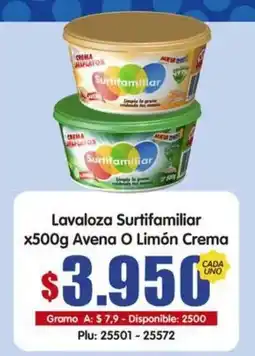 Surtifamiliar Lavaloza Surtifamiliar Avena O Limón Crema oferta